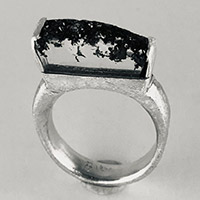 Ring – Silber, Bergkristall / Kundenmaterial