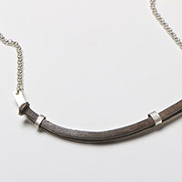 Necklace „Nail“ – Silver, Found Object