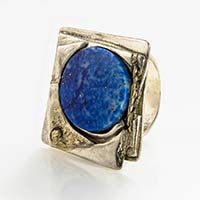 Ring – Silber, Gold, Lapislazuli