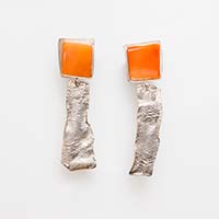 Ohrringe – Silber, Achat