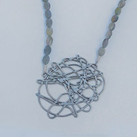 Necklace – Silver, Labradorite